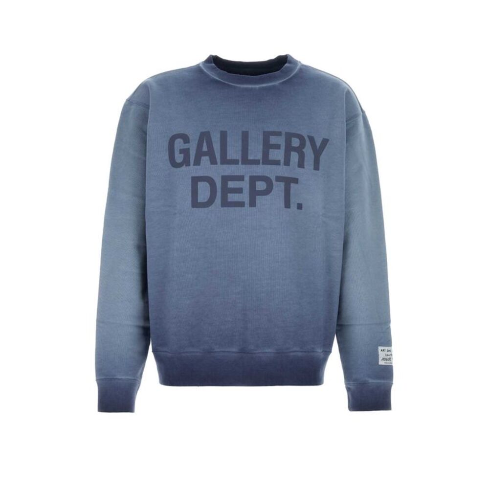 Gallery Dept Men Blue Cotton Sweatshirt